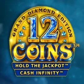 12 Coins Grand Diamond Edition slot logo by Wazdan at Slotlair Casino