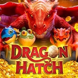Dragon Hatch slot logo by PG Soft at Slotlair Casino