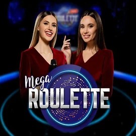 Mega Roulette slot logo by Pragmatic Play at Slotlair Casino