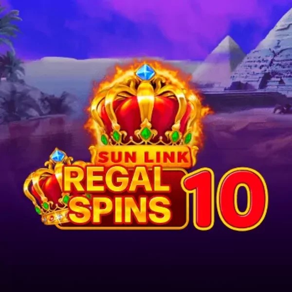 Regal Spins 10 game by PatePlay – logo hosted on Slotlair Casino